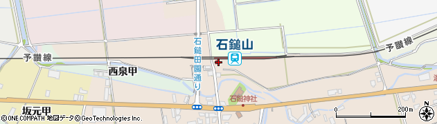愛媛県西条市周辺の地図