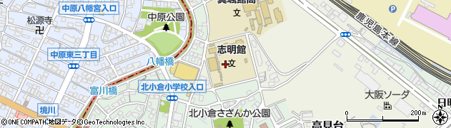 福岡県北九州市小倉北区中井口4周辺の地図