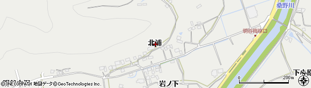 徳島県阿南市長生町北浦周辺の地図