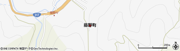 愛媛県松山市藤野町周辺の地図