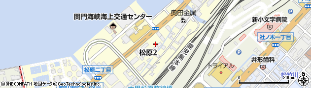 福岡県北九州市門司区松原周辺の地図