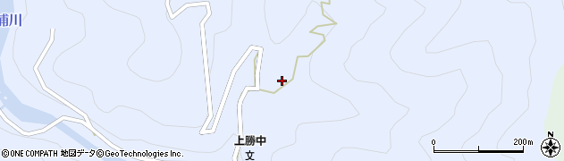 徳島県勝浦郡上勝町生実東戸越76周辺の地図
