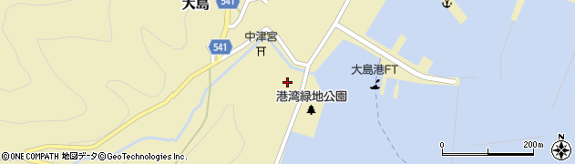 福岡県宗像市大島1815周辺の地図