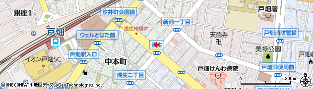 福岡ひびき信用金庫浅生支店周辺の地図
