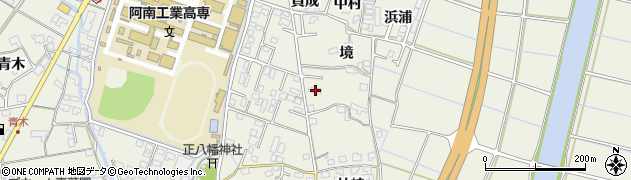 徳島県阿南市見能林町境10周辺の地図
