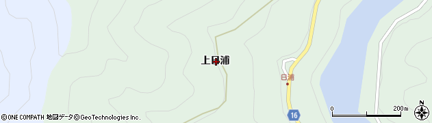 徳島県勝浦郡上勝町福原上日浦周辺の地図