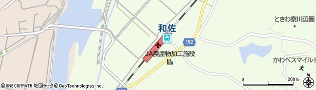 和佐駅周辺の地図