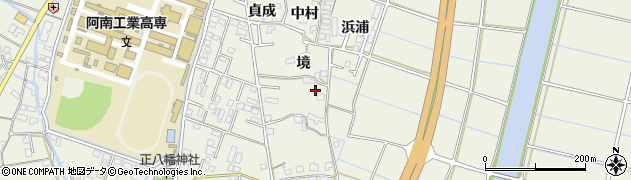 徳島県阿南市見能林町境19周辺の地図