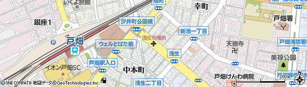 浅生市場前周辺の地図