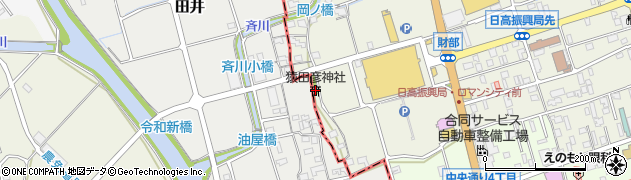 猿田彦神社周辺の地図