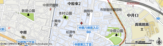 福岡県北九州市戸畑区中原東周辺の地図