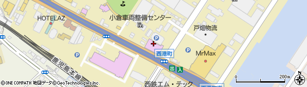 ラウンドワンスタジアム小倉店周辺の地図