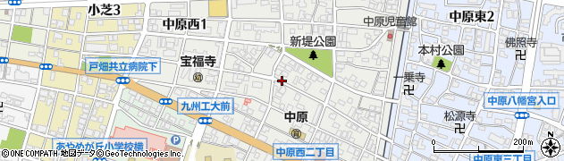 福岡県北九州市戸畑区中原西周辺の地図
