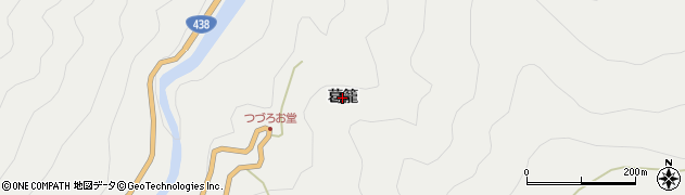 徳島県つるぎ町（美馬郡）一宇（葛籠）周辺の地図