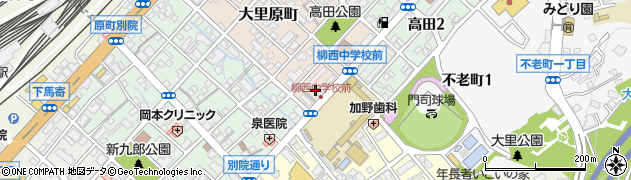 福岡県北九州市門司区大里原町13周辺の地図