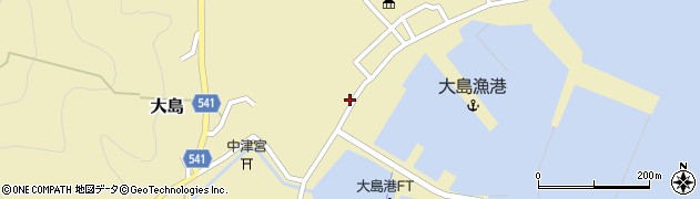 福岡県宗像市大島1787周辺の地図