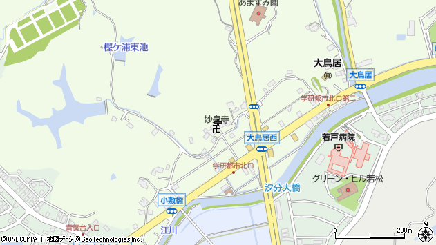 〒808-0133 福岡県北九州市若松区大鳥居の地図