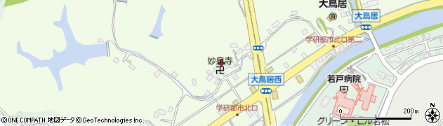 福岡県北九州市若松区大鳥居周辺の地図