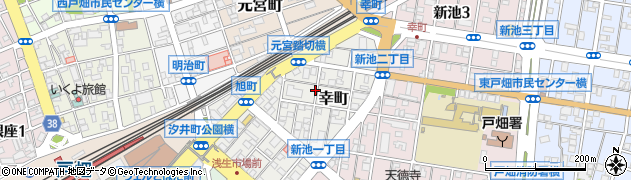 福岡県北九州市戸畑区幸町周辺の地図