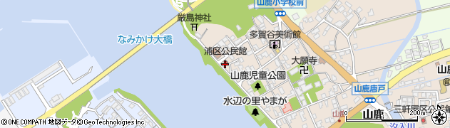 浦区公民館周辺の地図