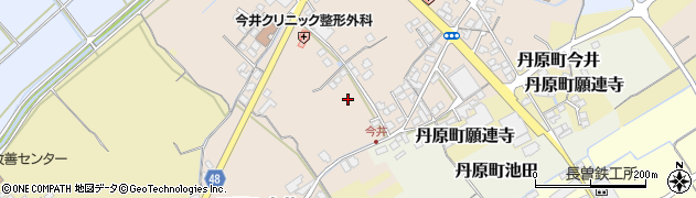 愛媛県西条市丹原町今井周辺の地図