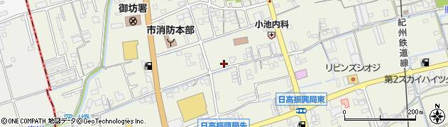 和歌山県御坊市湯川町（財部）周辺の地図