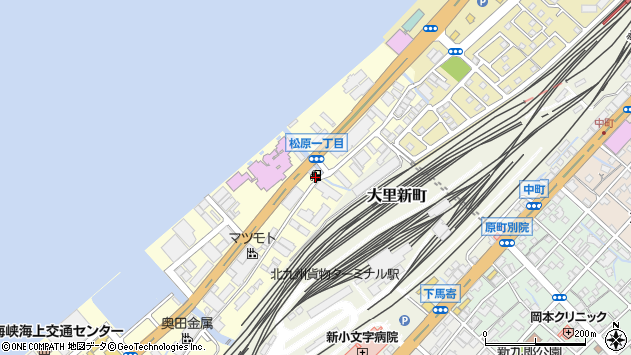 〒800-0064 福岡県北九州市門司区松原の地図