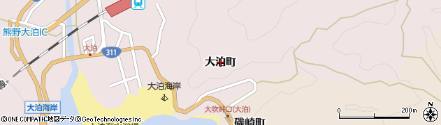 三重県熊野市大泊町周辺の地図