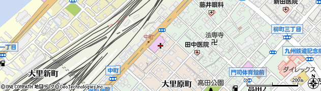 福岡県北九州市門司区大里原町1周辺の地図