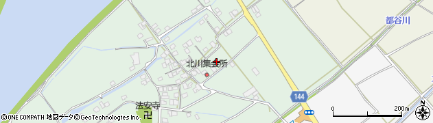 愛媛県西条市小松町北川周辺の地図