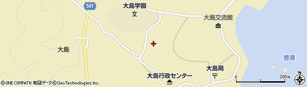 福岡県宗像市大島1116周辺の地図