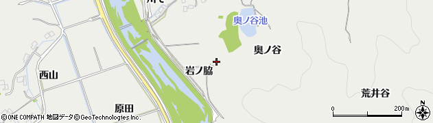徳島県阿南市長生町岩ノ脇周辺の地図
