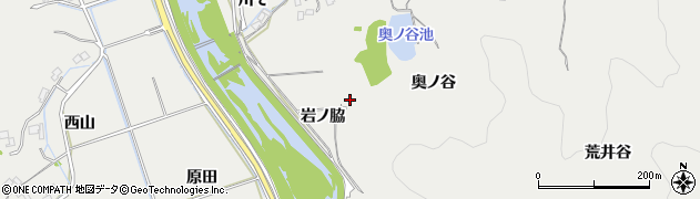 徳島県阿南市長生町（岩ノ脇）周辺の地図