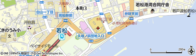 ココカラファイン若松店周辺の地図