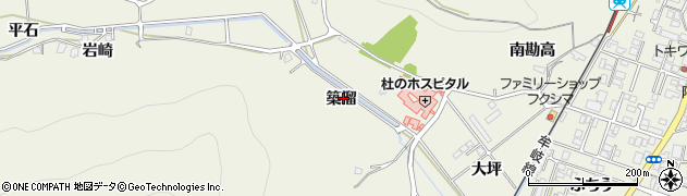 徳島県阿南市見能林町（築溜）周辺の地図