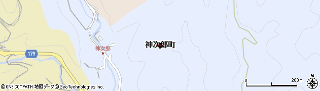 愛媛県松山市神次郎町周辺の地図