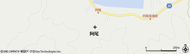 和歌山県日高郡日高町阿尾周辺の地図