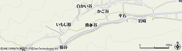 徳島県阿南市見能林町（鹿ケ谷）周辺の地図