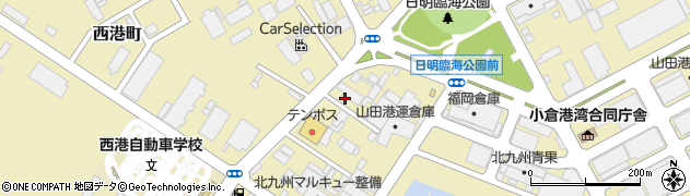 日本通運北九州航空支店周辺の地図