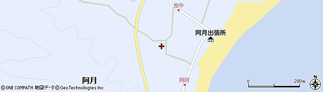 山口県柳井市阿月（和田）周辺の地図