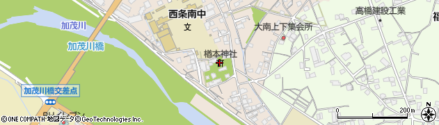 楢本神社周辺の地図