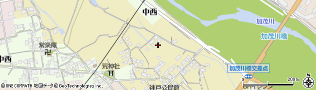 愛媛県西条市中野甲293周辺の地図
