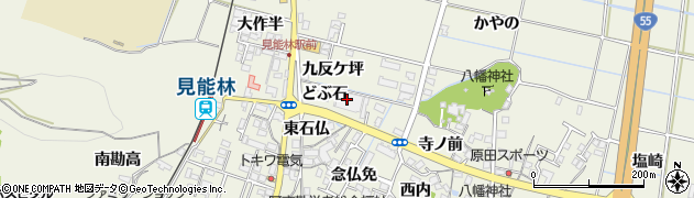 徳島県阿南市見能林町（どぶ石）周辺の地図