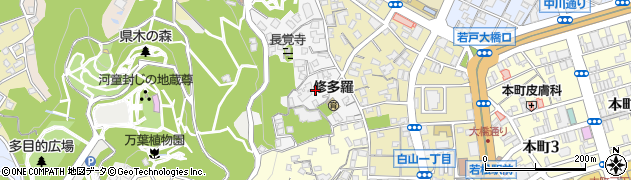 福岡県北九州市若松区山手町4周辺の地図