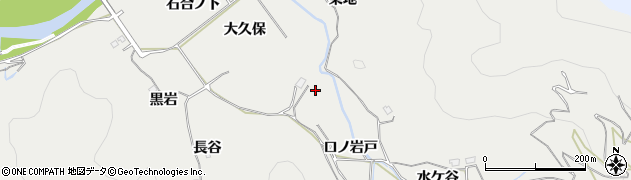 徳島県阿南市長生町（口ノ岩戸）周辺の地図