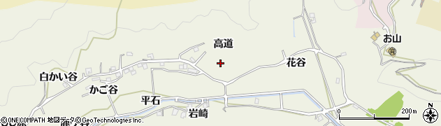 徳島県阿南市見能林町高道周辺の地図