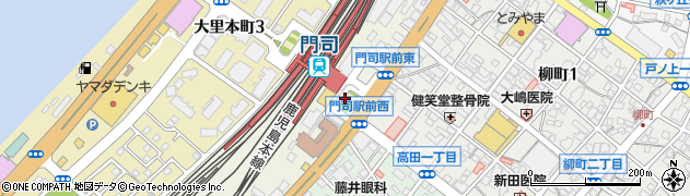 北九州市営　門司駅前自転車駐車場周辺の地図