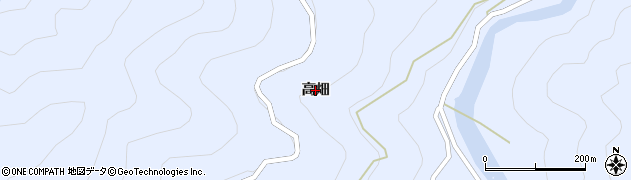 徳島県上勝町（勝浦郡）生実（高畑）周辺の地図