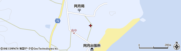 山口県柳井市阿月（東）周辺の地図