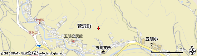 愛媛県松山市菅沢町周辺の地図
